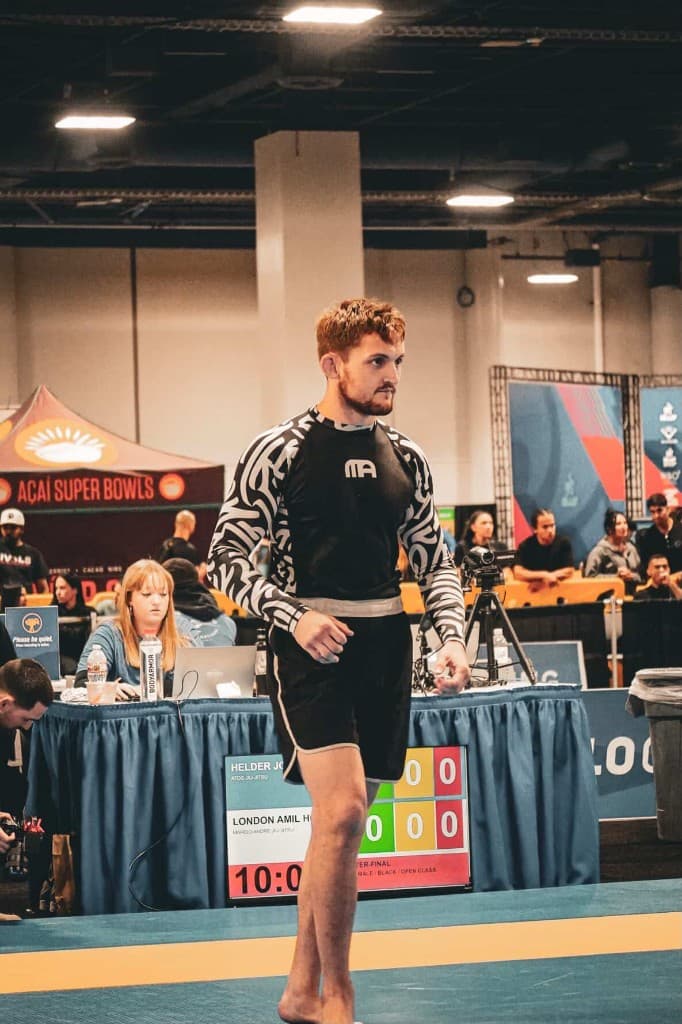 Professor London Horn competing in Brazilian Jiu-Jitsu
